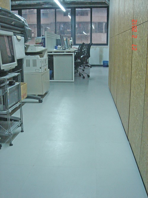 清華辦公室純色石塑地板